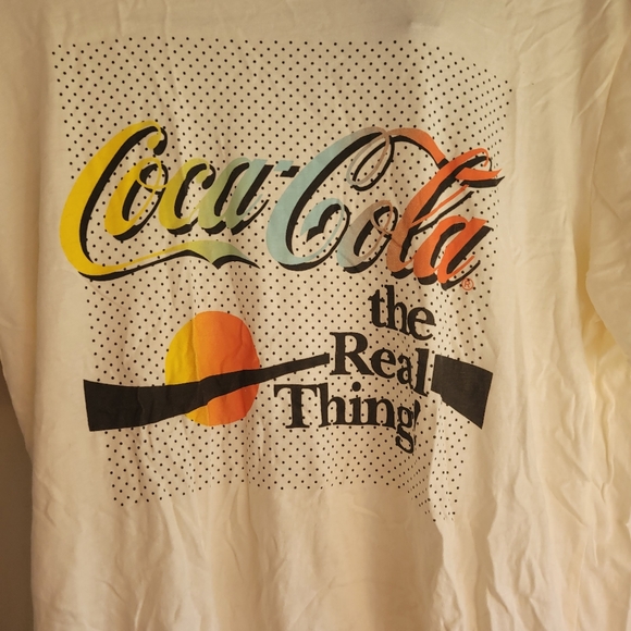 Coca-Cola The Real Thing tshirt. White t-shirt Large - Picture 2 of 7